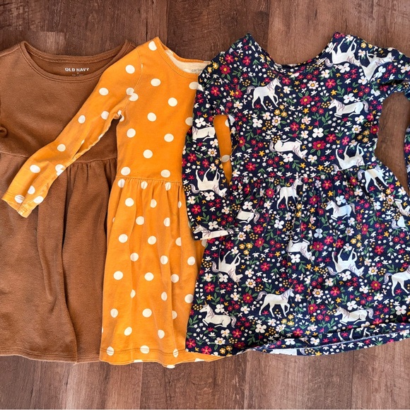 Carter's and Old Navy Kids' Dress Set - Brown, Orange, and Multicolor - Picture 1 of 6